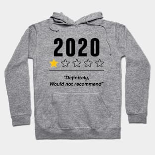 2020 Definitely Would Not Recommend 1 Star Rating Souvenir Hoodie